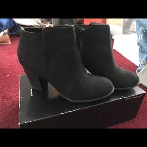 Black winter booties